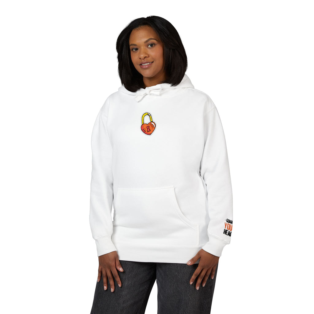 Hoodie — Cozy Heart Lock Graphic Pullover