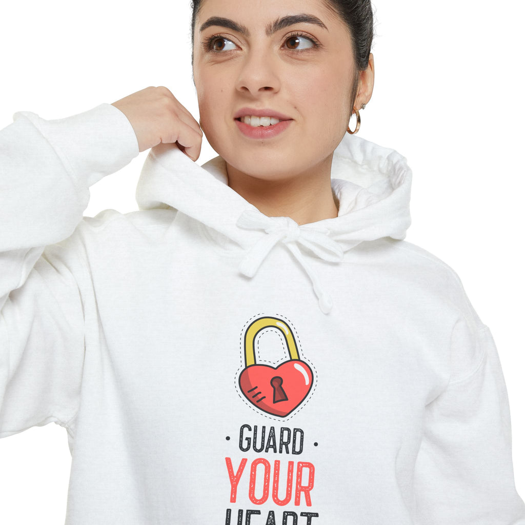 Guard Your Heart Hoodie | Padlock Valentine's Day Graphic