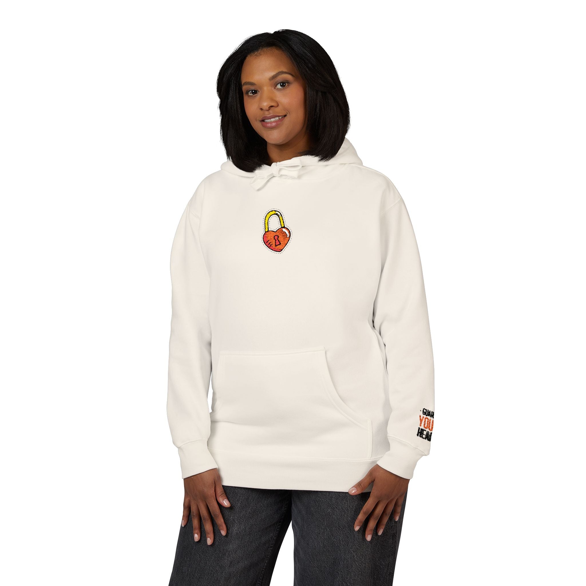 Hoodie — Cozy Heart Lock Graphic Pullover