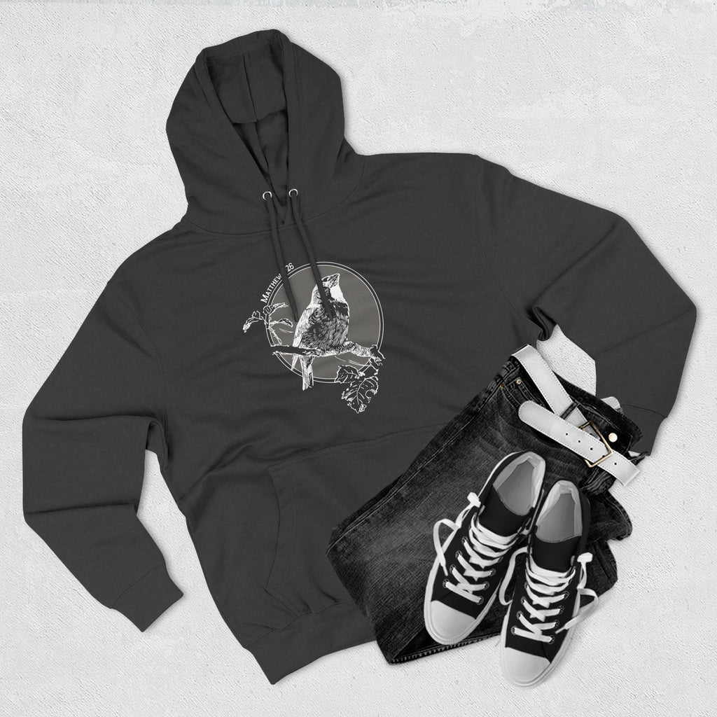 Vintage Style Bird Illustration Hoodie | Matthew 6:26
