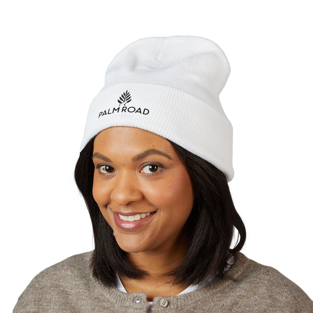 Palm Road |Embroidered Cuffed Beanie