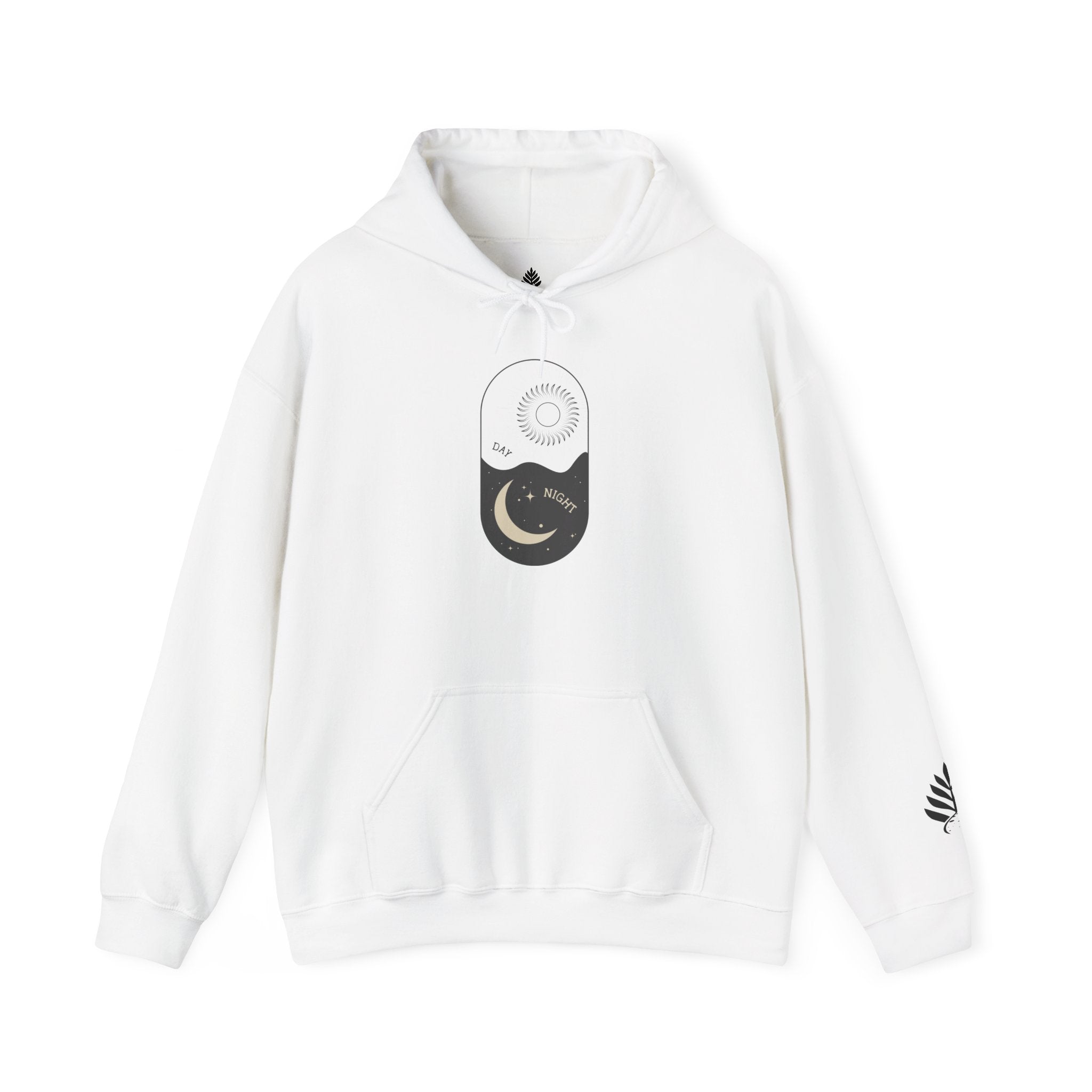 Day One Stuff| Minimal Sun and Moon Graphic Hoodie