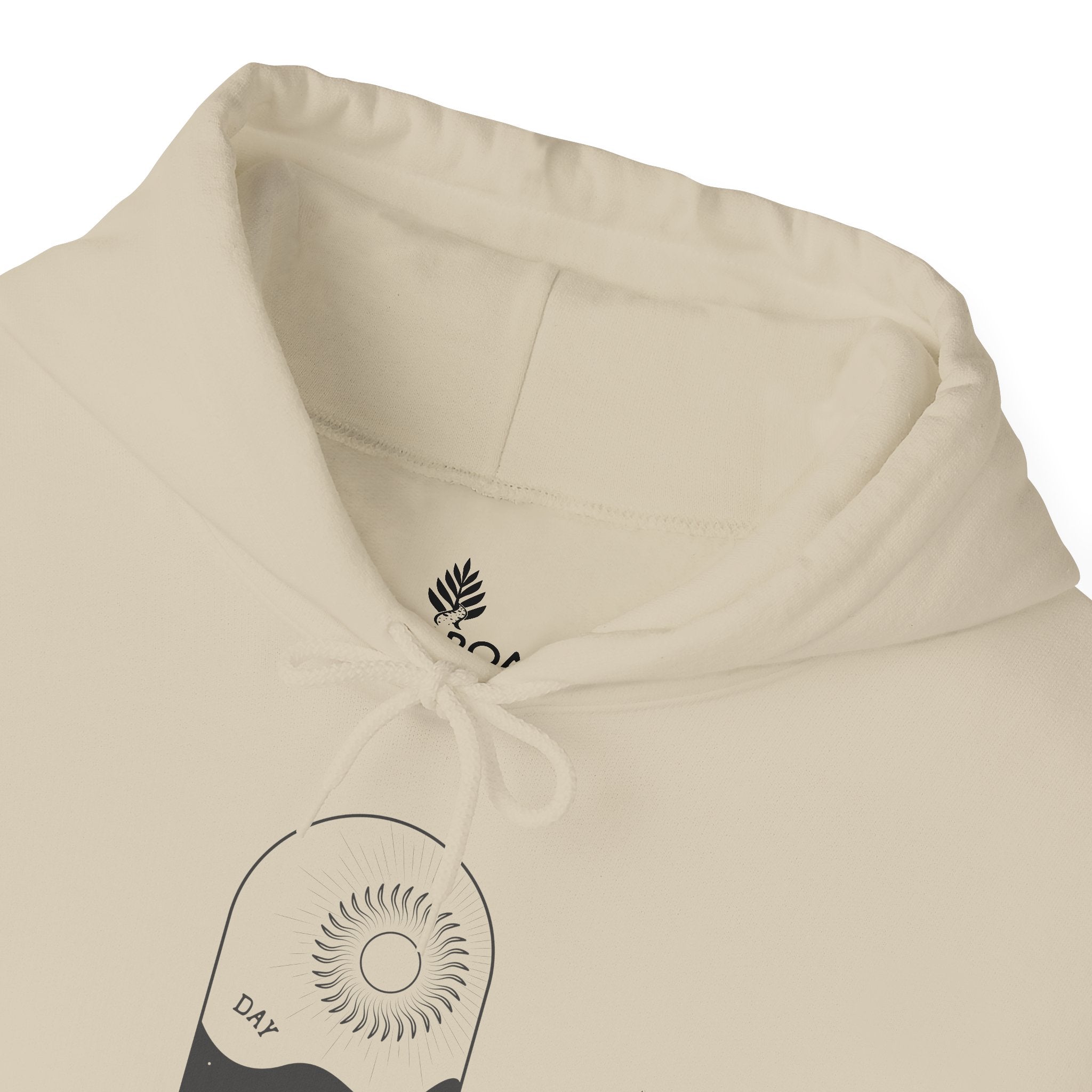 Day One Stuff| Minimal Sun and Moon Graphic Hoodie