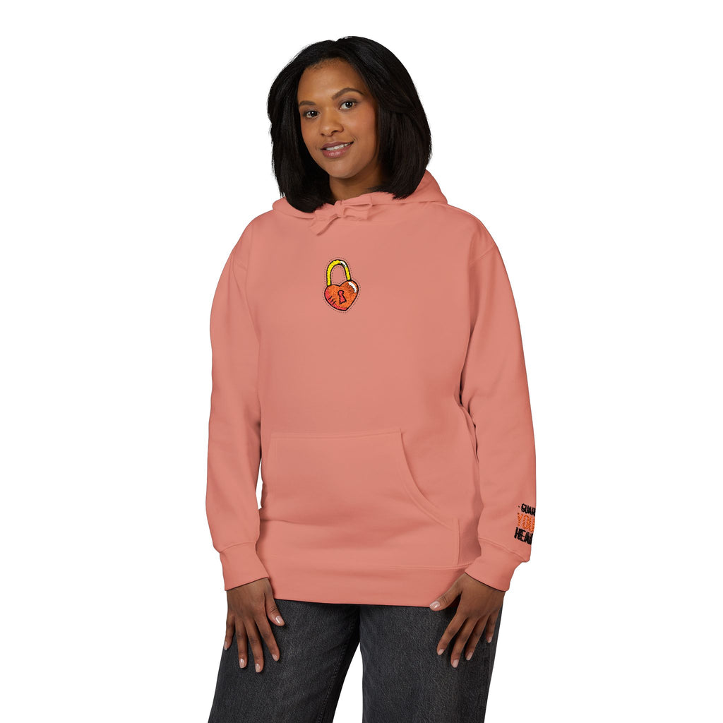Hoodie — Cozy Heart Lock Graphic Pullover