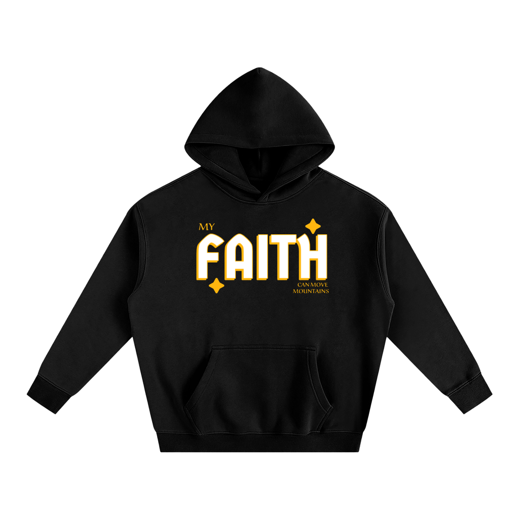 My Faith Can Move Mountains | Christian Faith Inspired Oversize Fleeced Hoodie