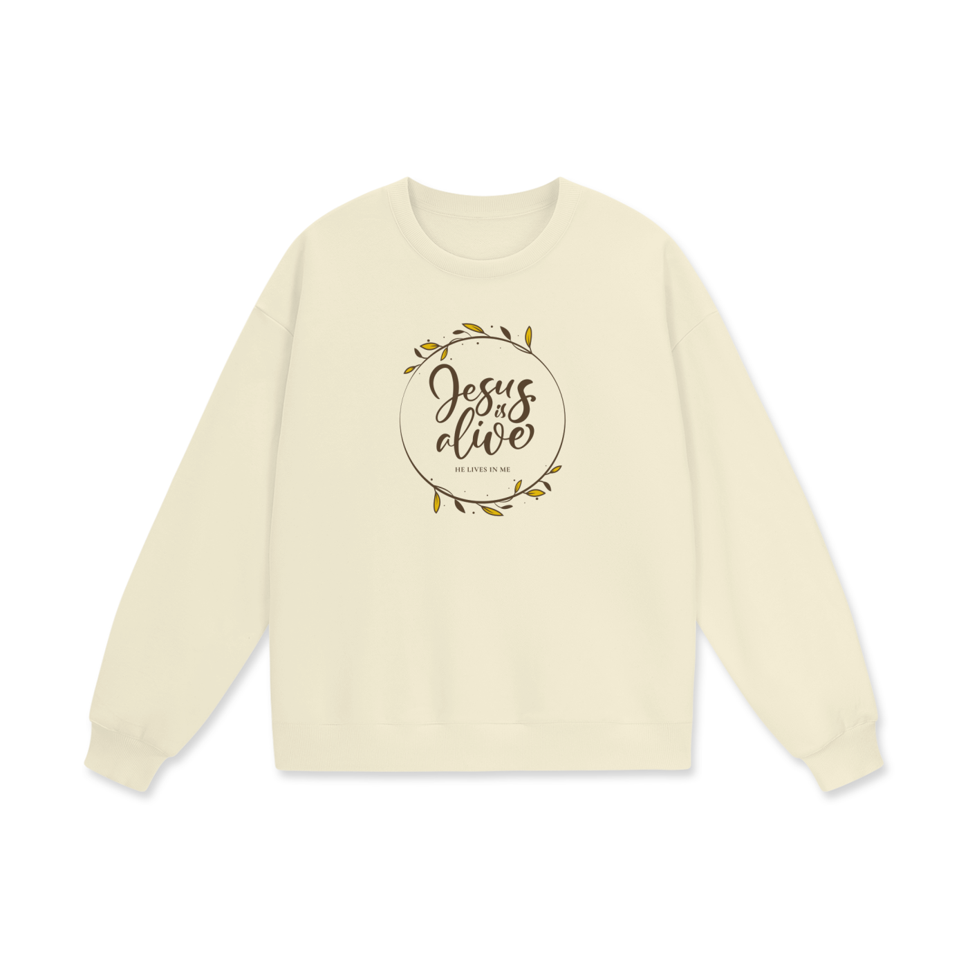 Jesus is Alive | Christian Faith Inspired Heavyweight Drop Shoulder Sweatshirt