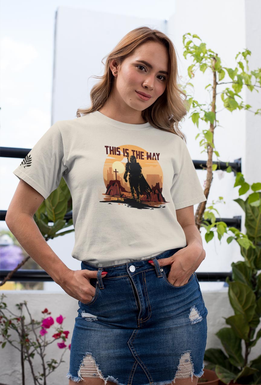 This Is The Way | Retro Hand Drawn Bounty Hunter T-Shirt