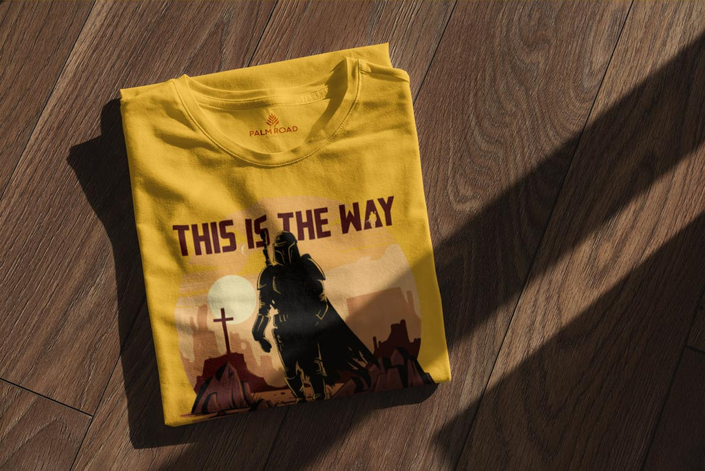 This Is The Way | Retro Hand Drawn Bounty Hunter T-Shirt