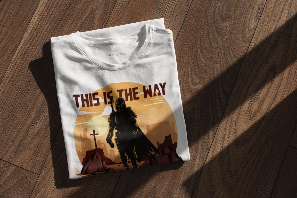 This Is The Way | Retro Hand Drawn Bounty Hunter T-Shirt