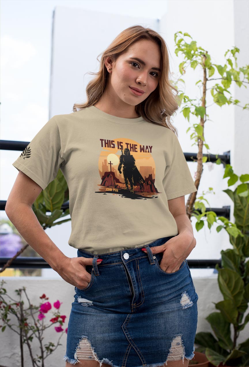 This Is The Way | Retro Hand Drawn Bounty Hunter T-Shirt