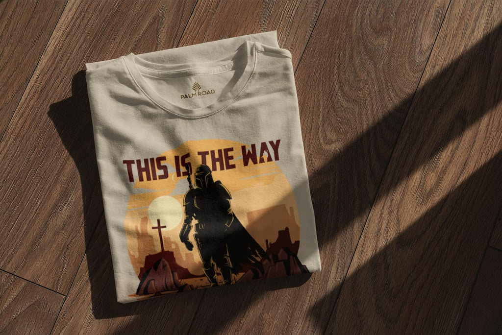 This Is The Way | Retro Hand Drawn Bounty Hunter T-Shirt
