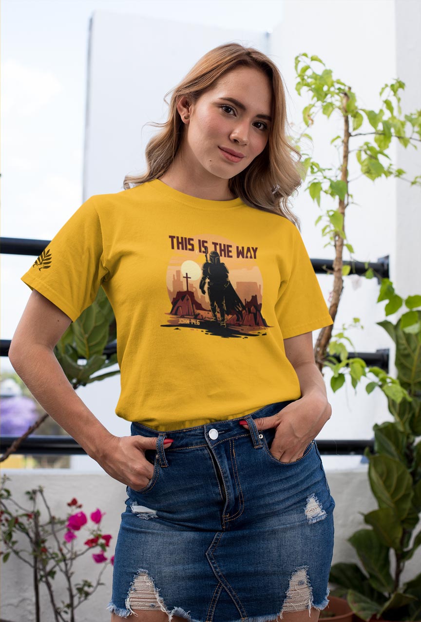 This Is The Way | Retro Hand Drawn Bounty Hunter T-Shirt