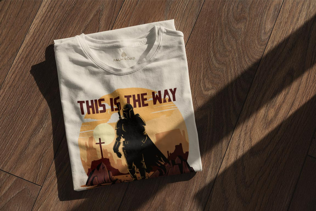 This Is The Way | Retro Hand Drawn Bounty Hunter T-Shirt
