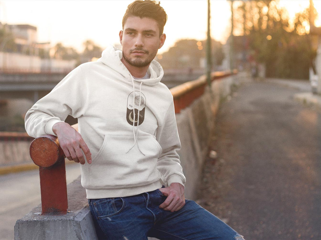 Day One Stuff| Minimal Sun and Moon Graphic Hoodie