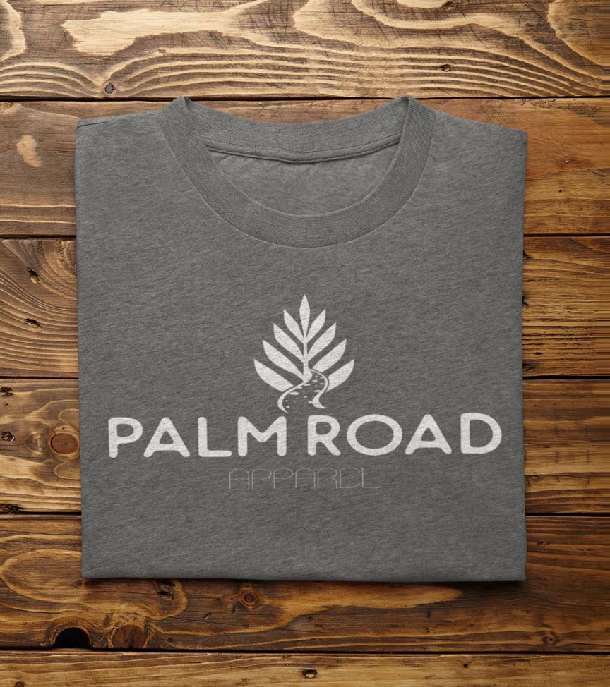 Palm Road Logo T-Shirt | White Print