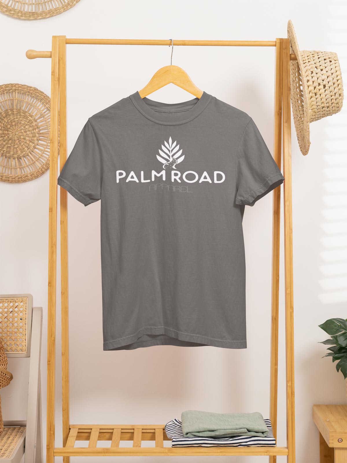 Palm Road Logo T-Shirt | White Print