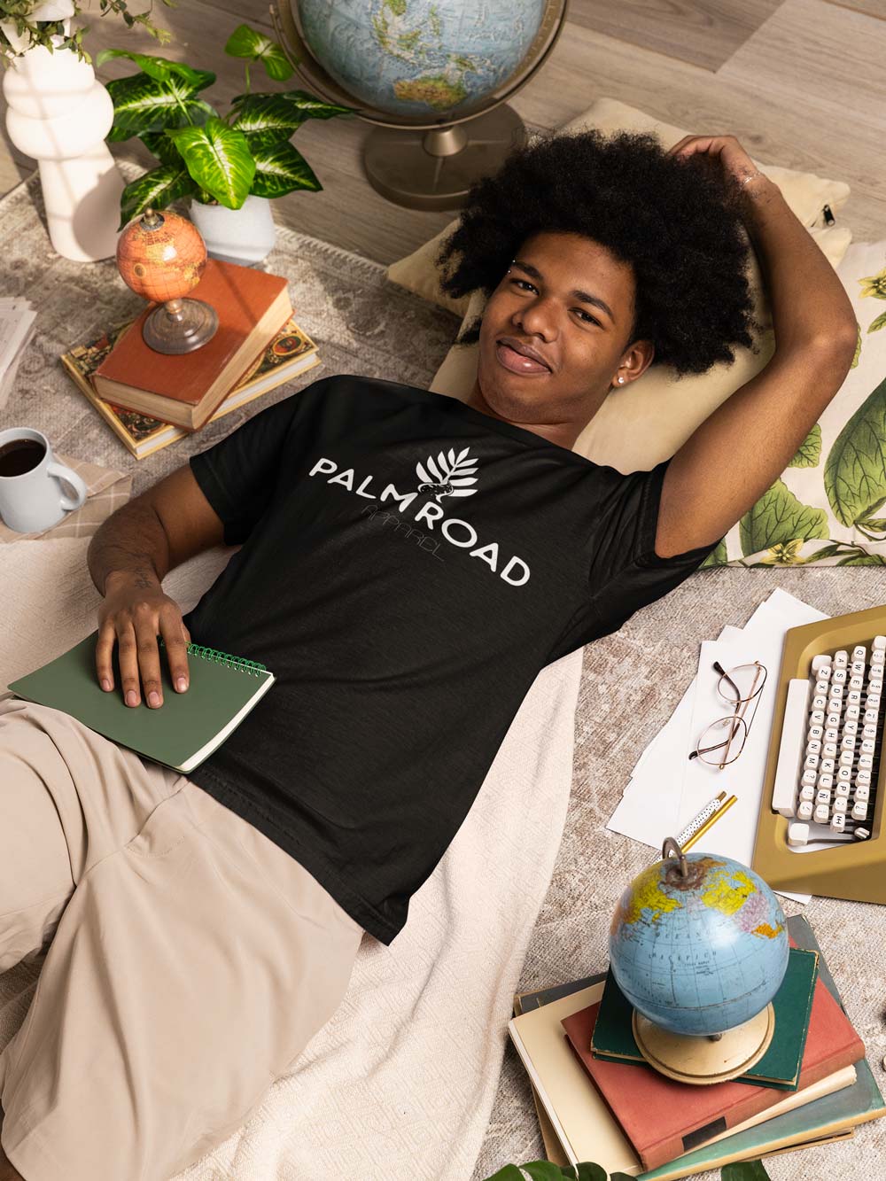 Palm Road Logo T-Shirt | White Print