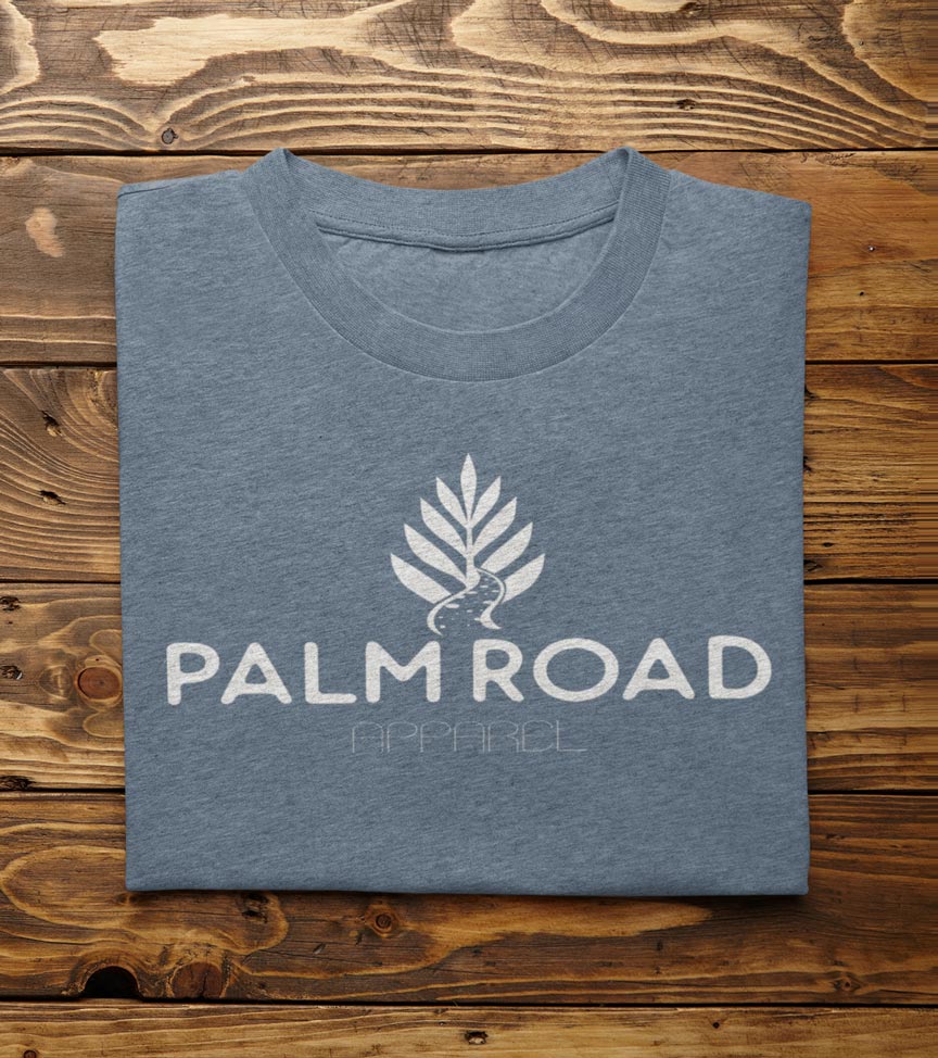 Palm Road Logo T-Shirt | White Print