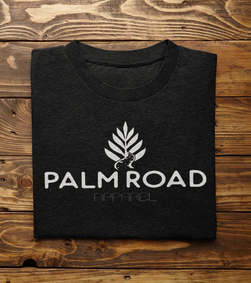 Palm Road Logo T-Shirt | White Print