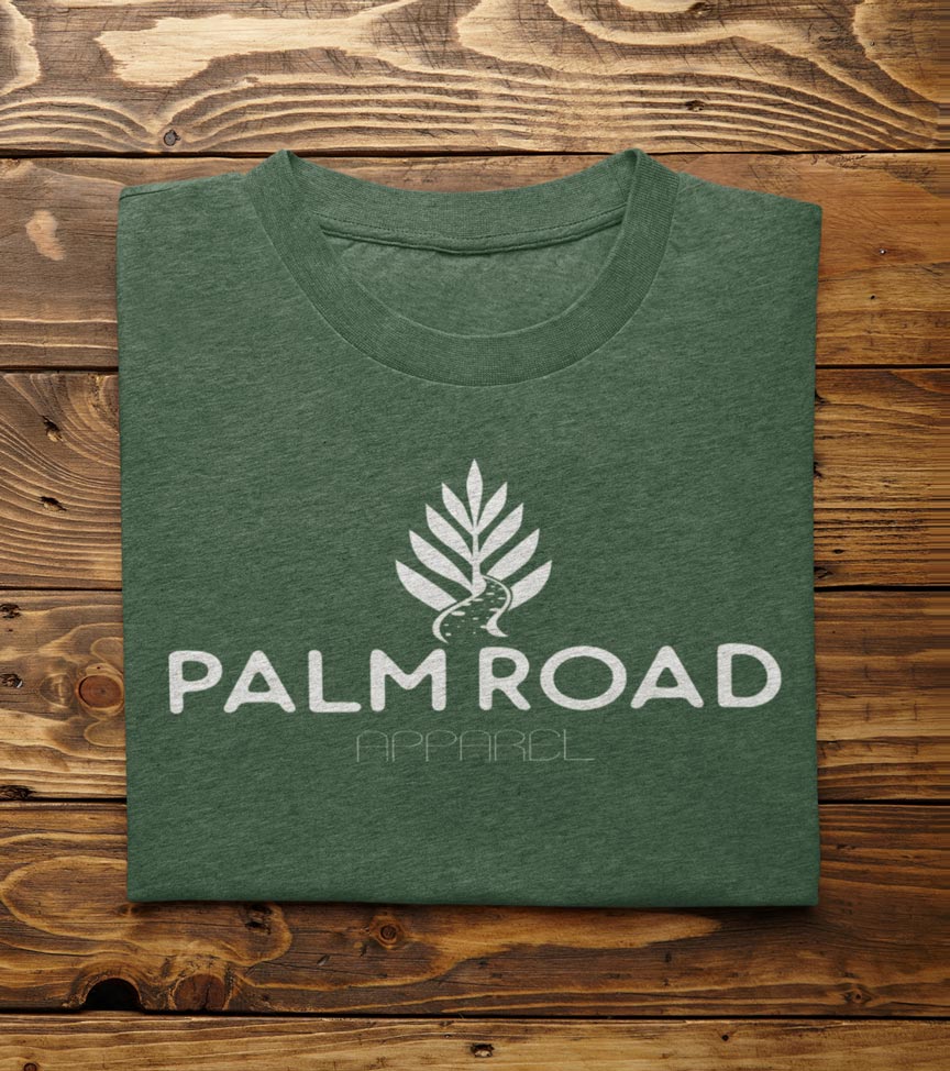 Palm Road Logo T-Shirt | White Print