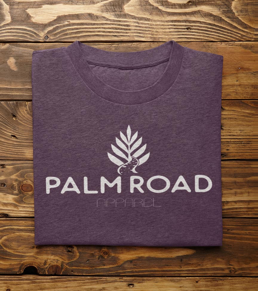 Palm Road Logo T-Shirt | White Print