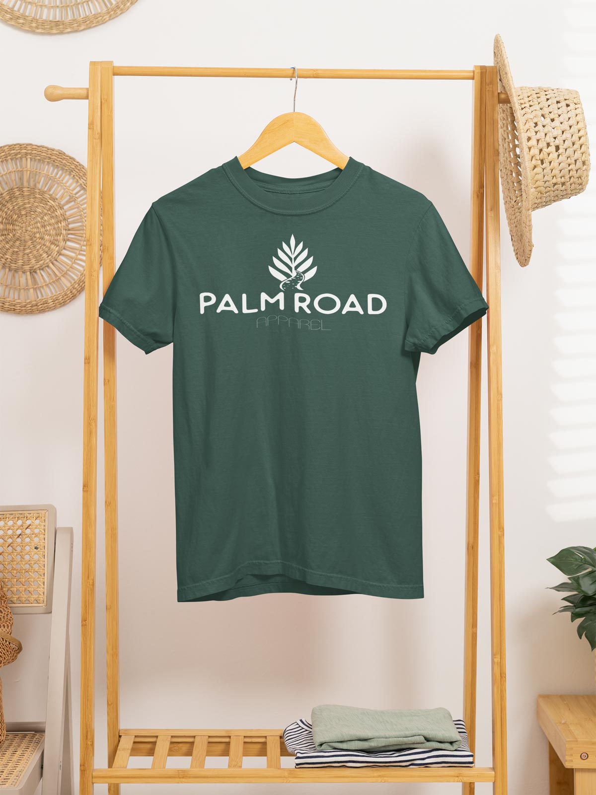 Palm Road Logo T-Shirt | White Print