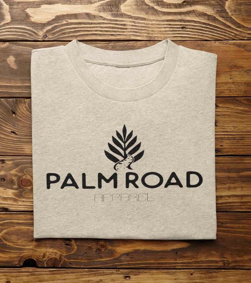Palm Road Logo T-Shirt | Black Print
