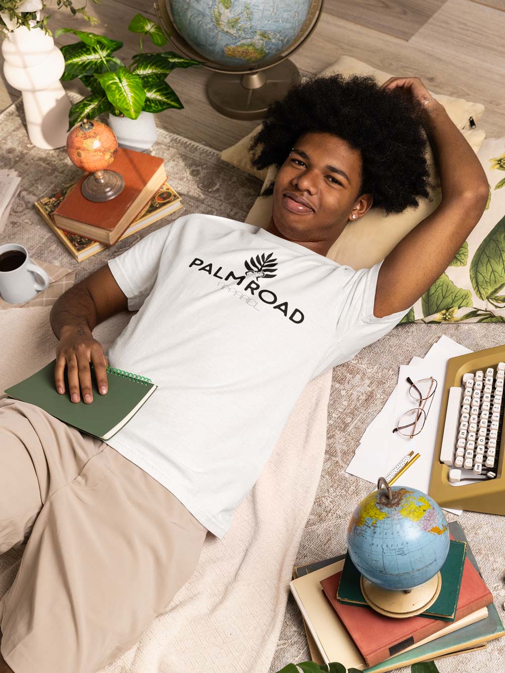 Palm Road Logo T-Shirt | Black Print
