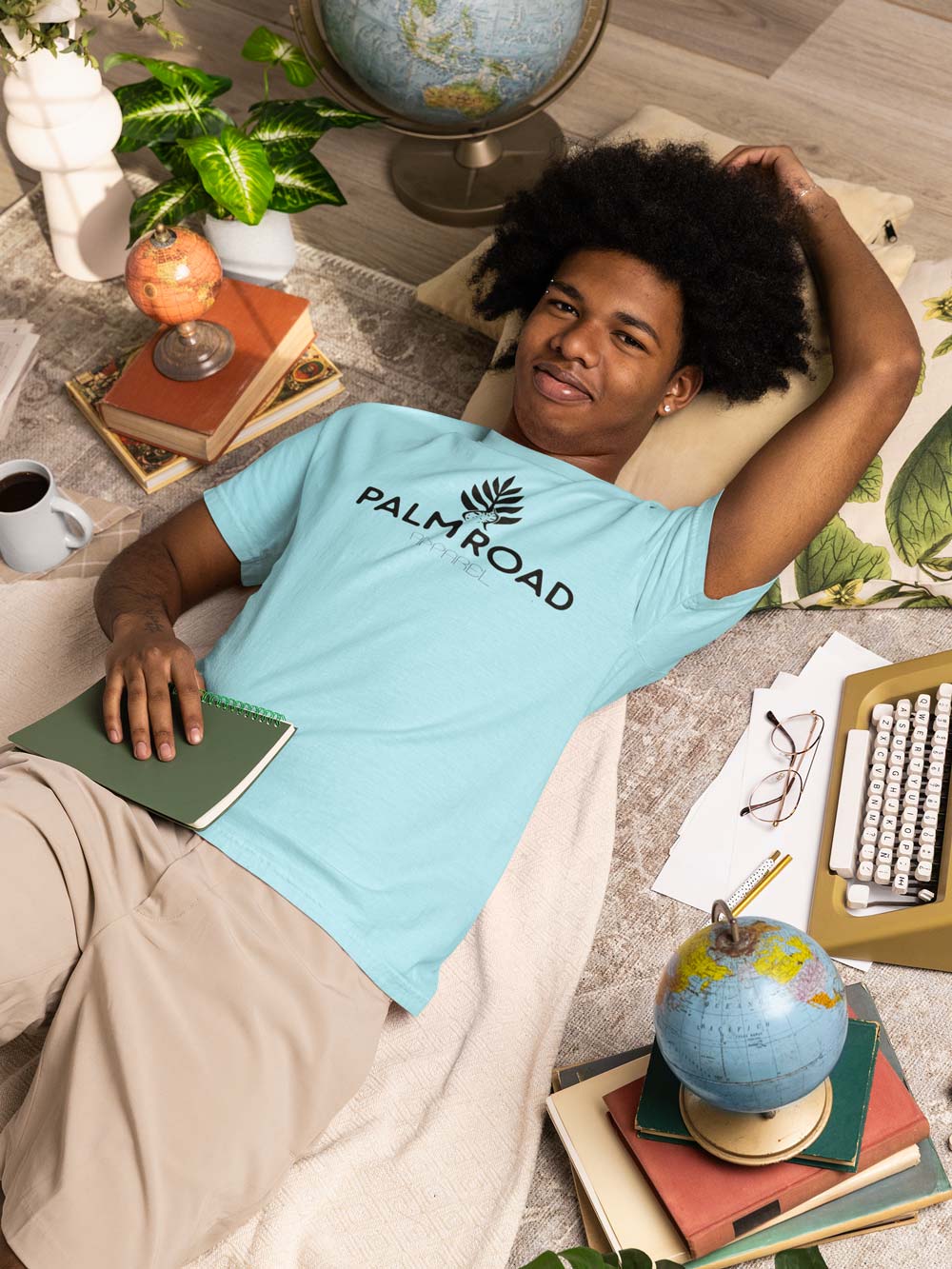 Palm Road Logo T-Shirt | Black Print