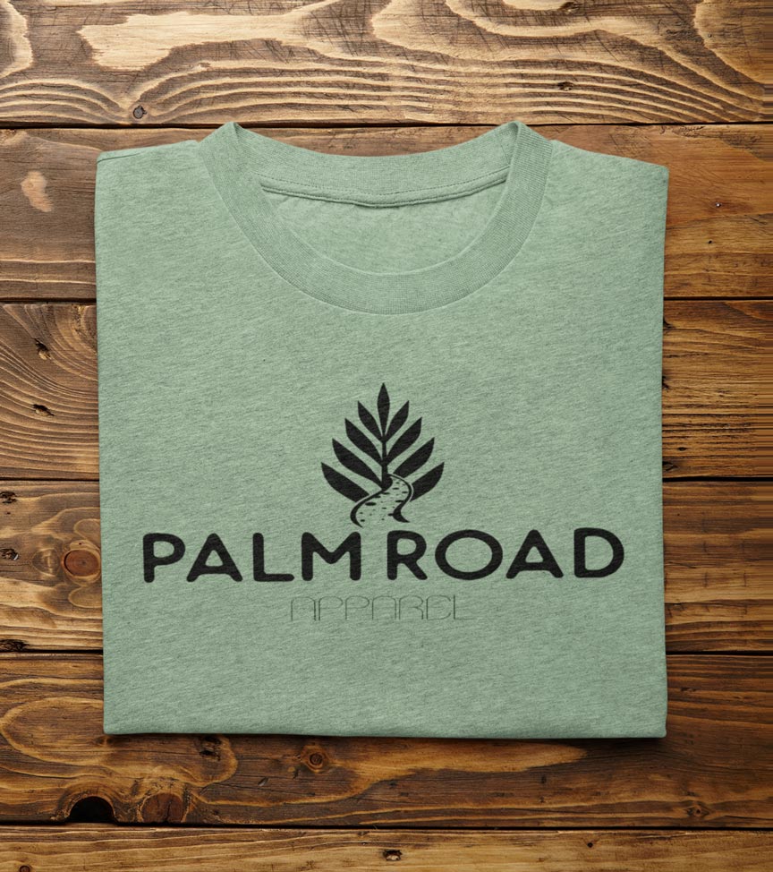 Palm Road Logo T-Shirt | Black Print