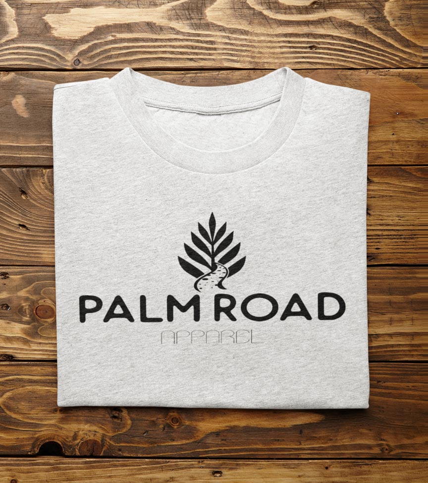 Palm Road Logo T-Shirt | Black Print