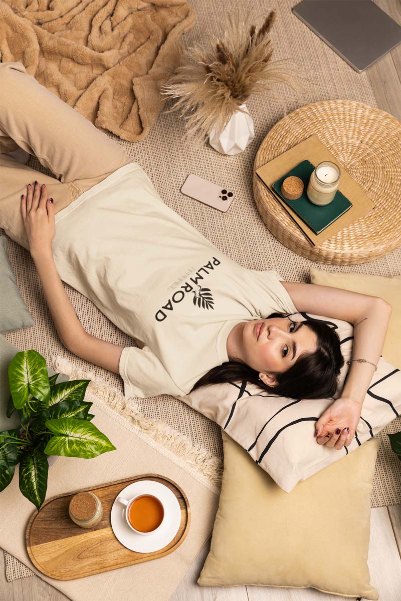 Palm Road Logo T-Shirt | Black Print