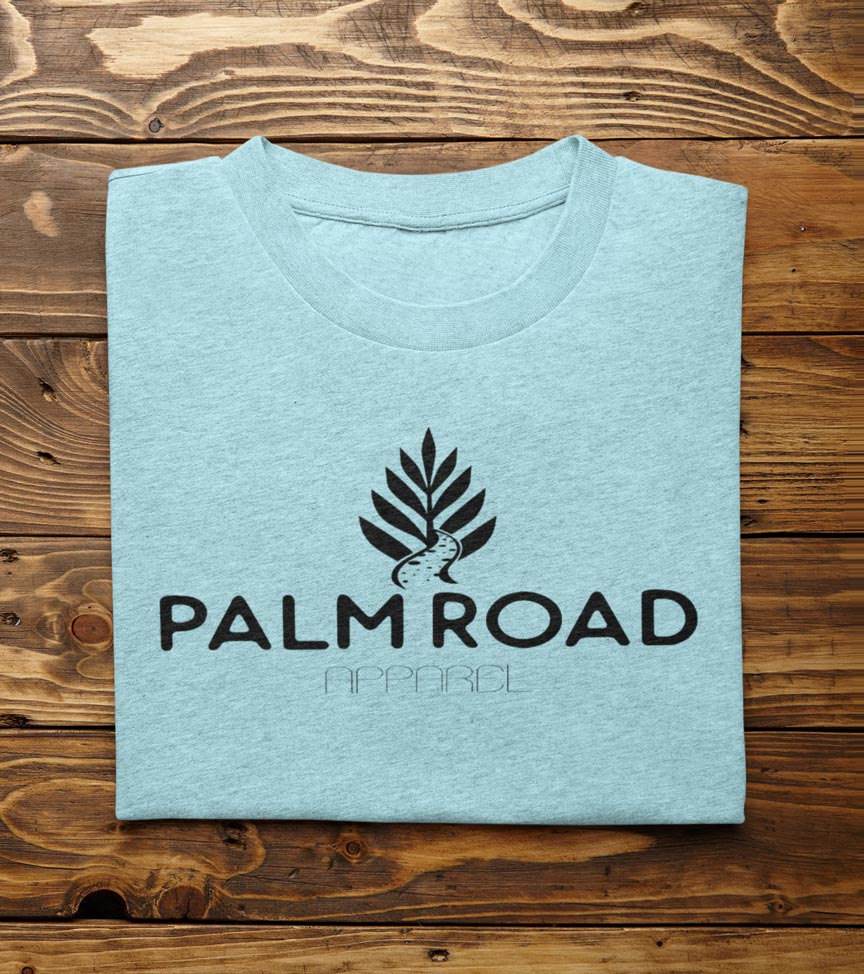Palm Road Logo T-Shirt | Black Print