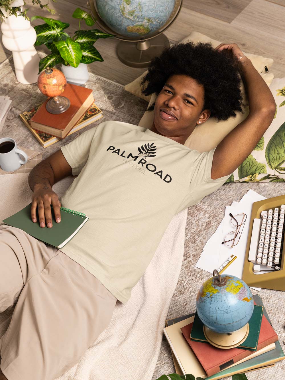 Palm Road Logo T-Shirt | Black Print
