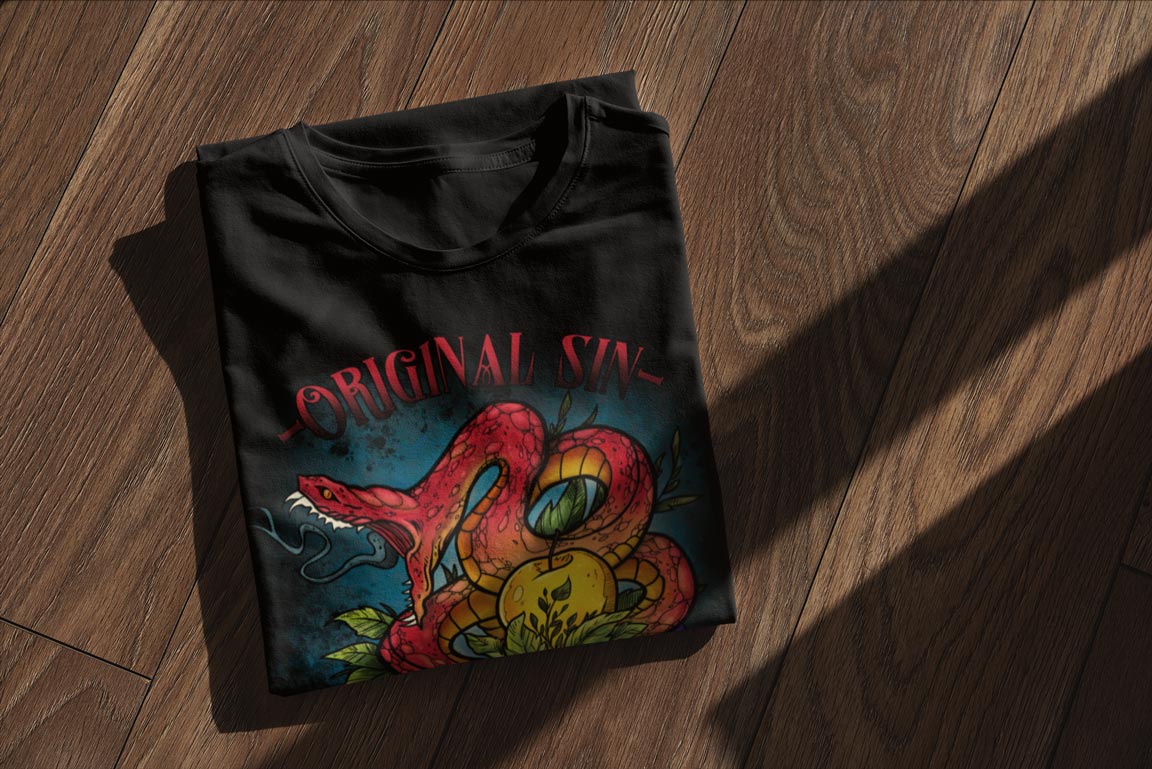 Original Sin | Tattoo Inspired Graphic Tee Shirt