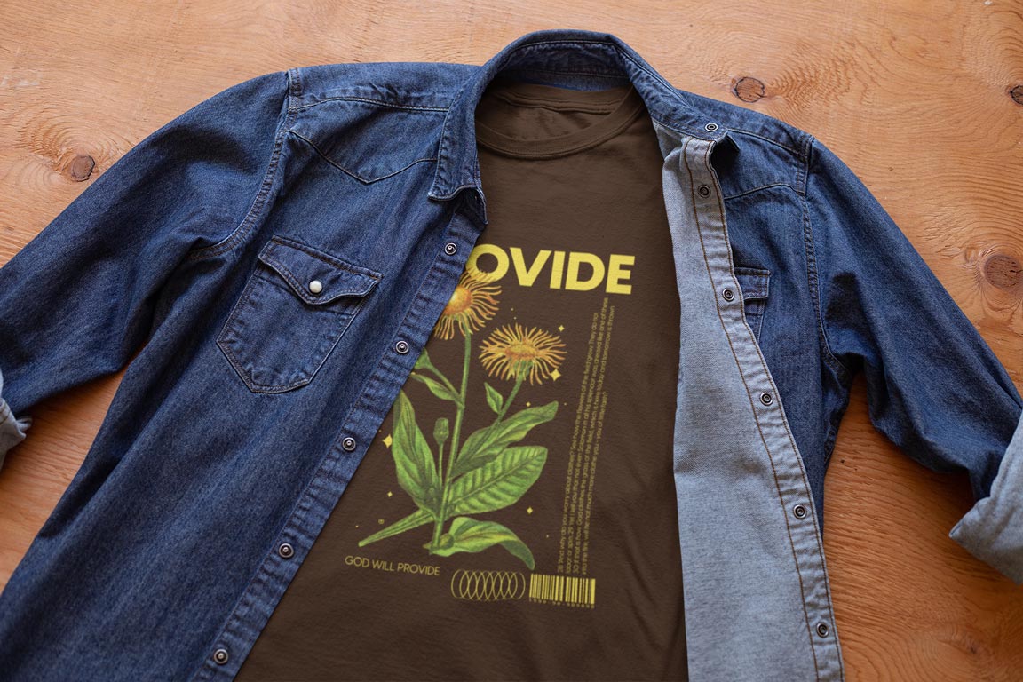 Provide Floral Graphic Tee — Matthew 6:28-30