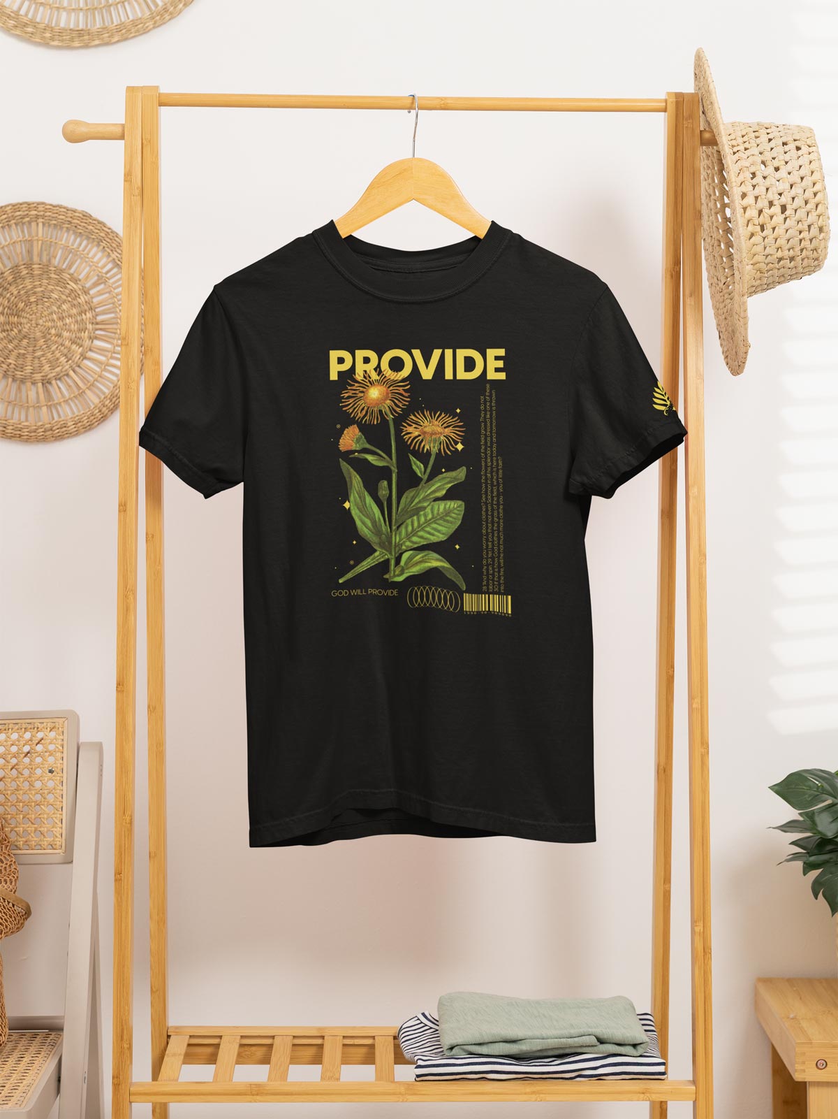Provide Floral Graphic Tee — Matthew 6:28-30