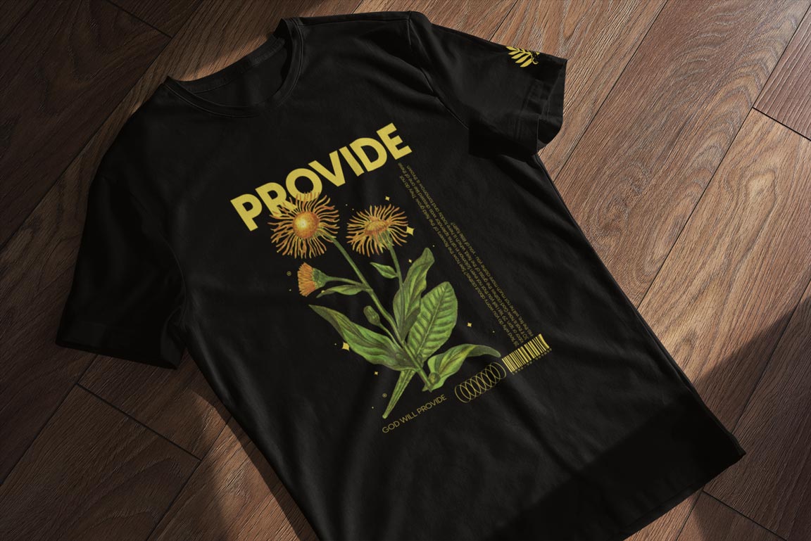 Provide Floral Graphic Tee — Matthew 6:28-30