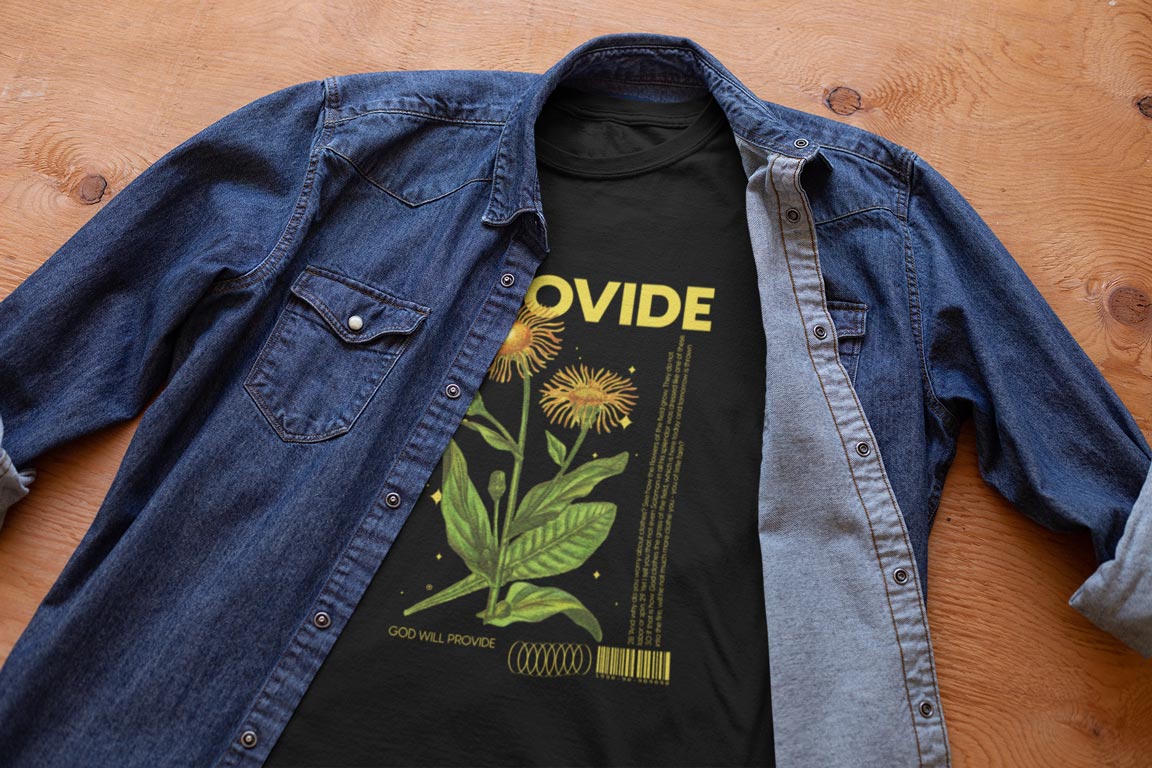 Provide Floral Graphic Tee — Matthew 6:28-30