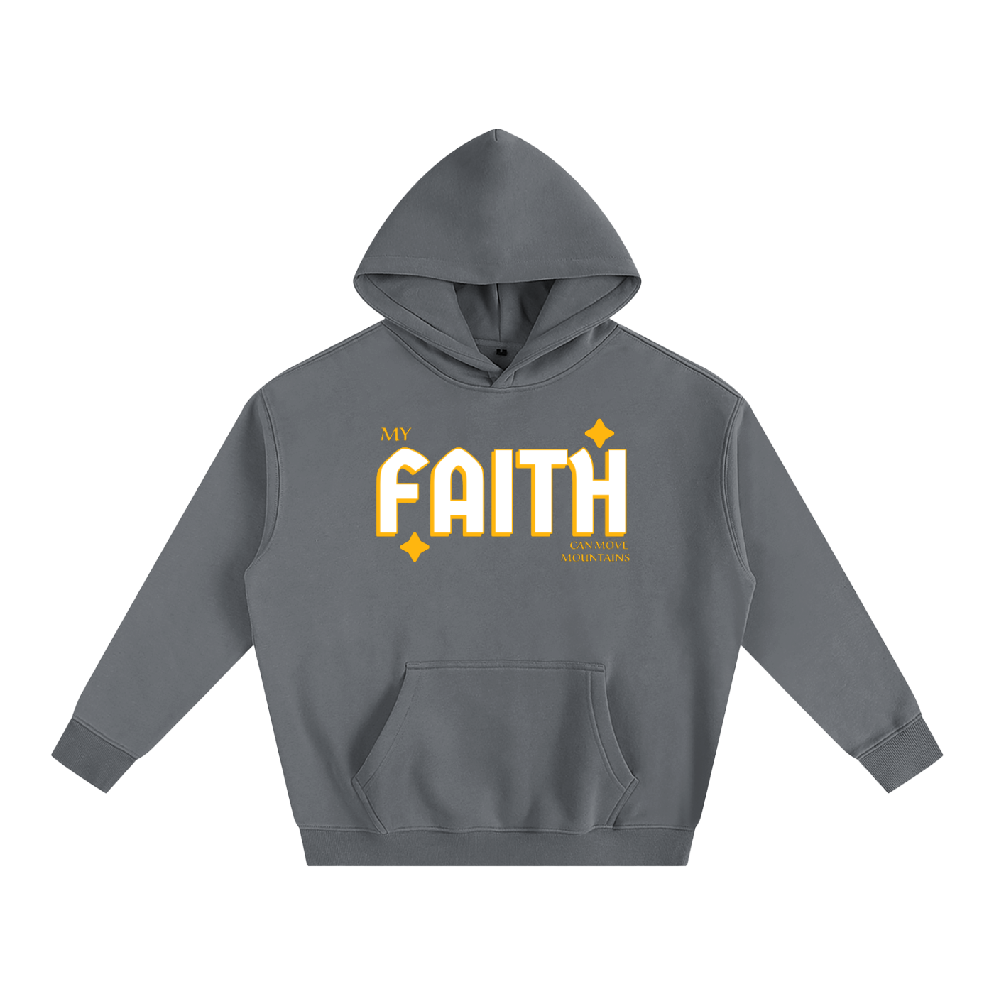 My Faith Can Move Mountains | Christian Faith Inspired Oversize Fleeced Hoodie