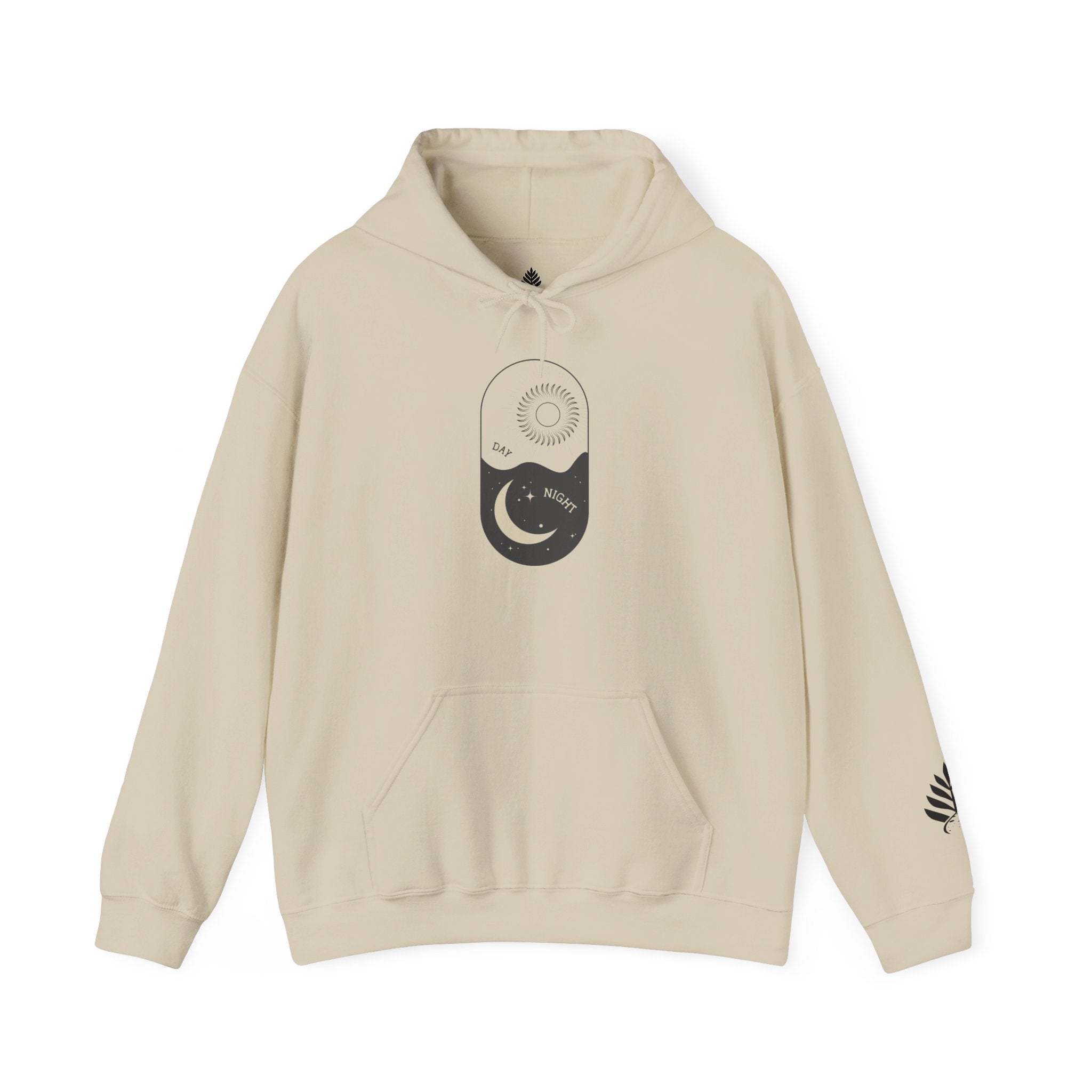 Day One Stuff| Minimal Sun and Moon Graphic Hoodie