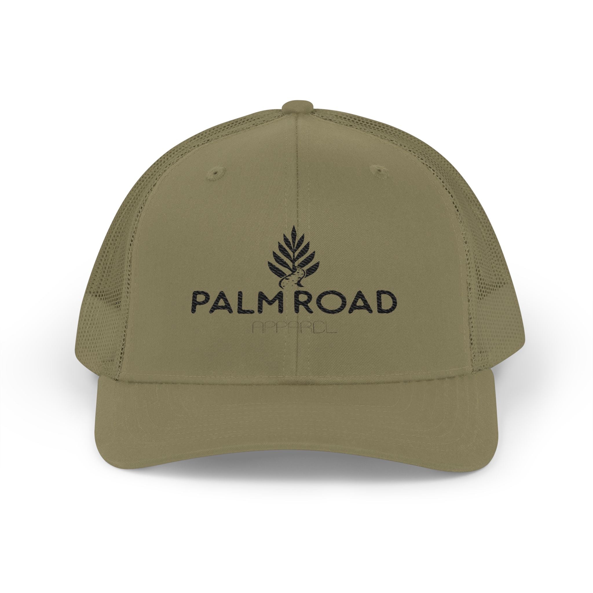 Embroidered Palm Road Snapback Trucker Hat