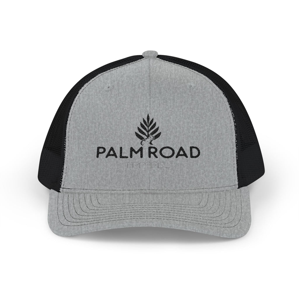 Embroidered Palm Road Snapback Trucker Hat