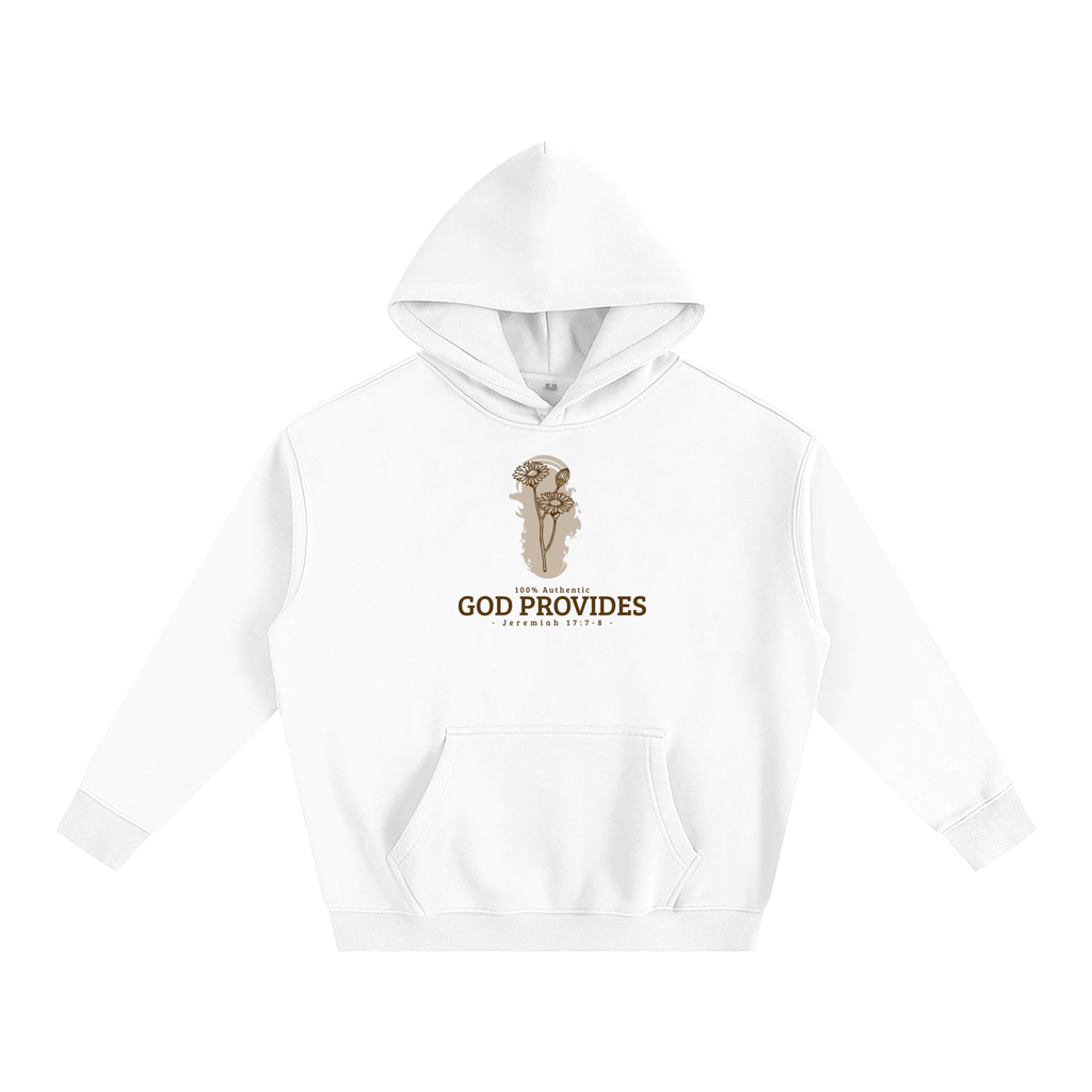 God Will Provide | Christian Faith Inspired Oversize Fleeced Hoodie