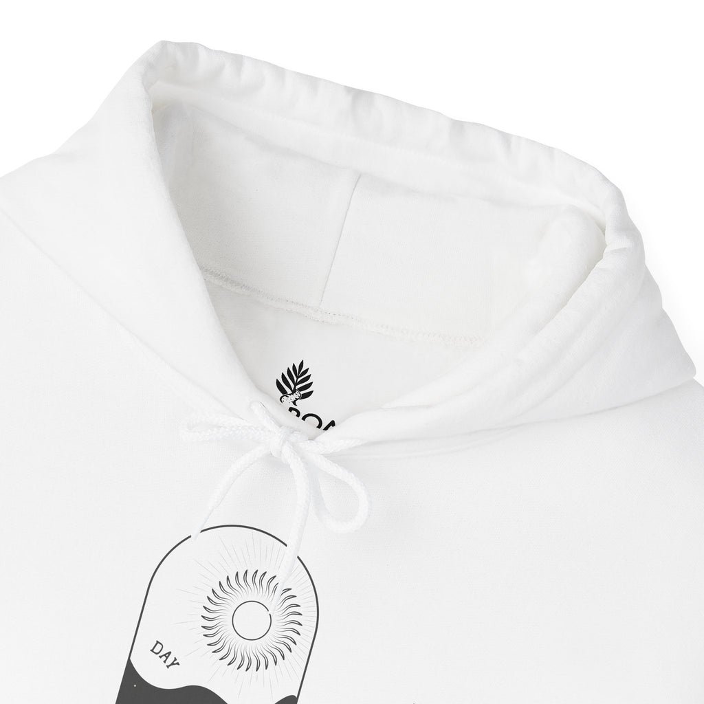 Day One Stuff| Minimal Sun and Moon Graphic Hoodie