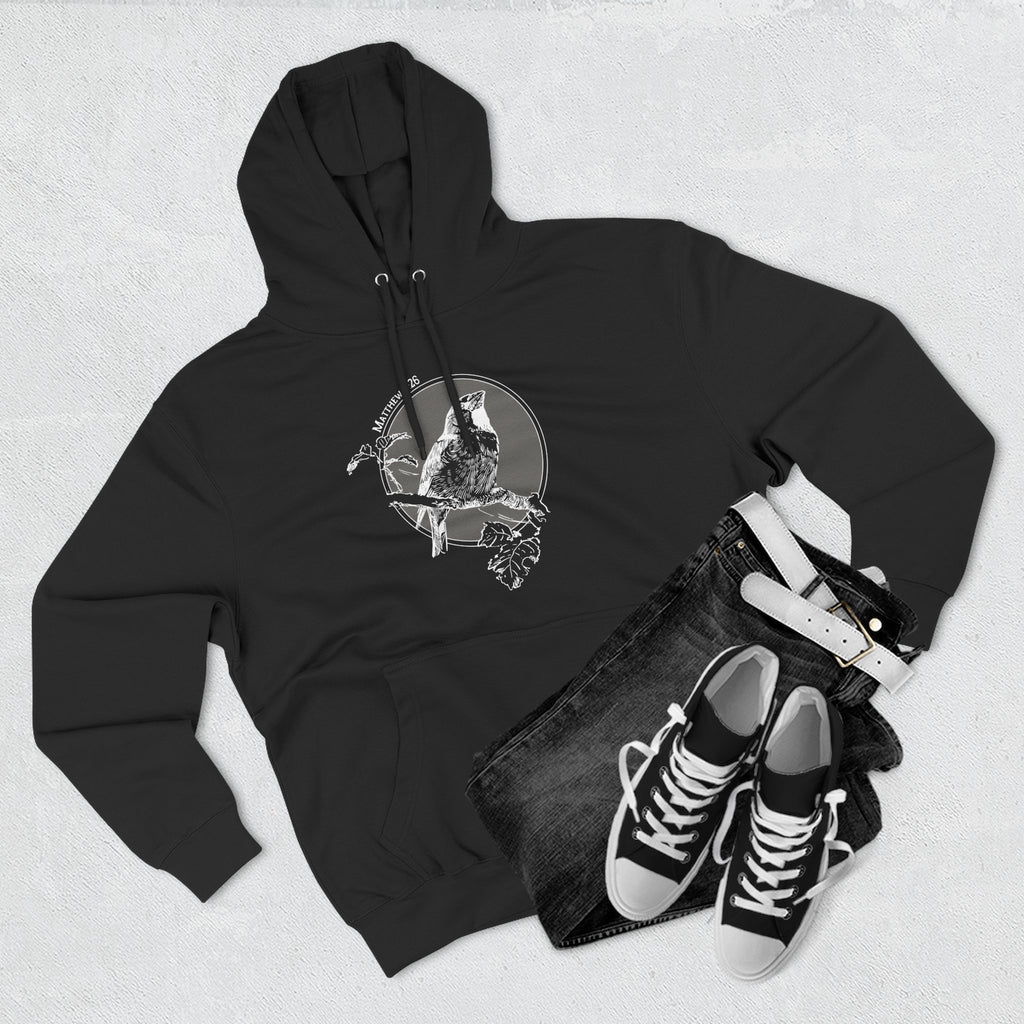Vintage Style Bird Illustration Hoodie | Matthew 6:26