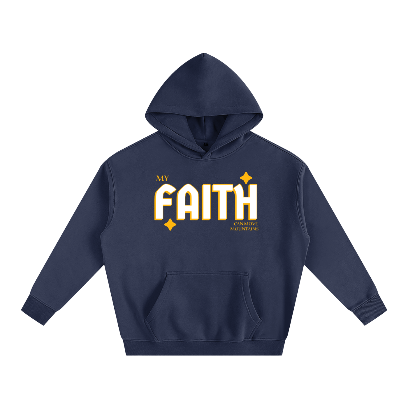 My Faith Can Move Mountains | Christian Faith Inspired Oversize Fleeced Hoodie
