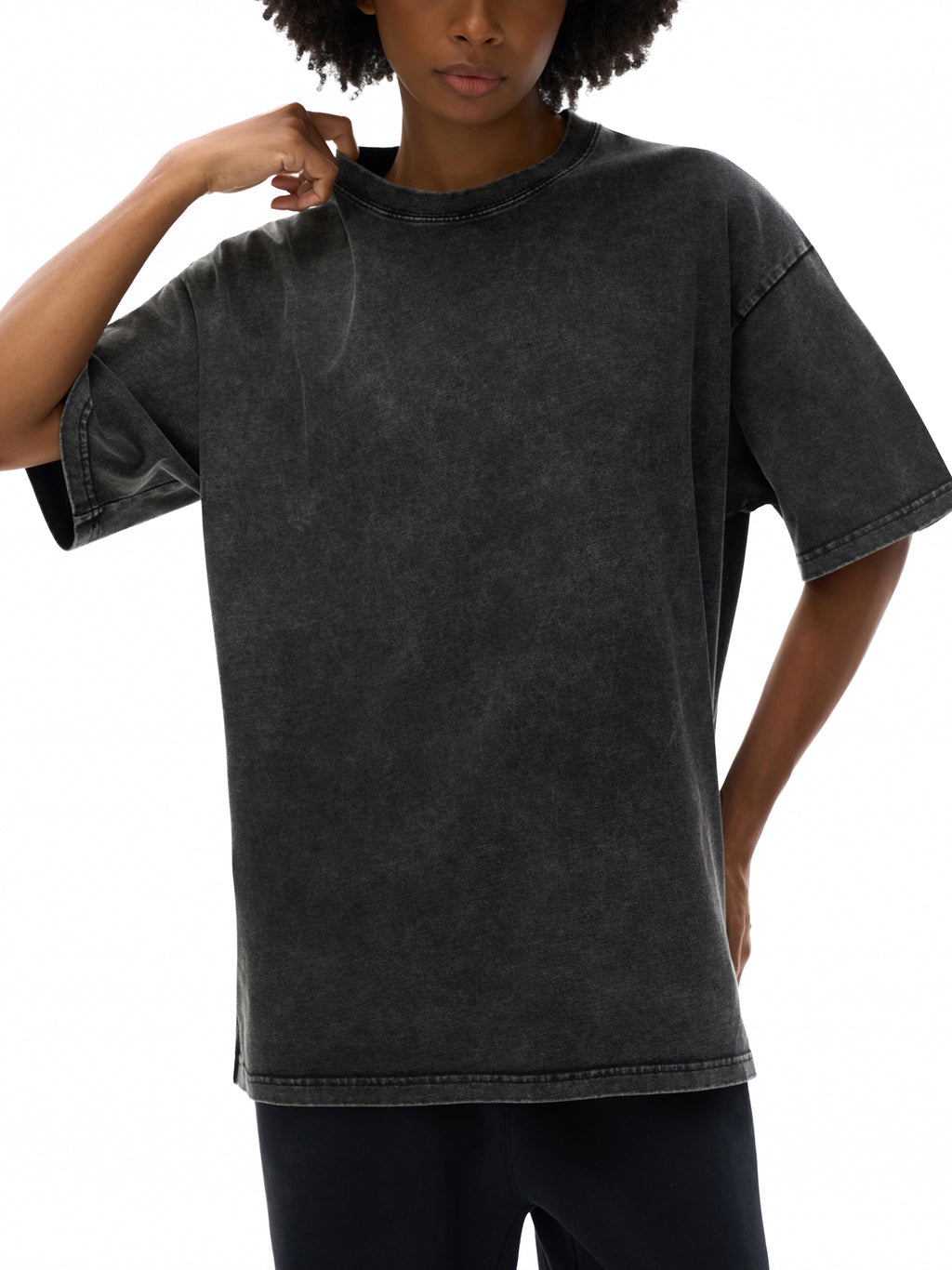 Life Is Better with Jesus | Christian Faith Inspired Snow Washed Oversized Cotton T-Shirt