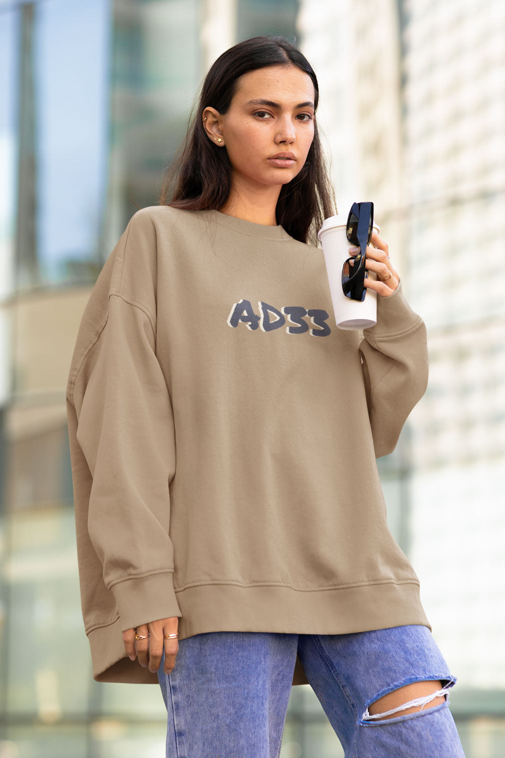 AD33 | Christian Faith Inspired Oversized Fleeced Sweatshirt