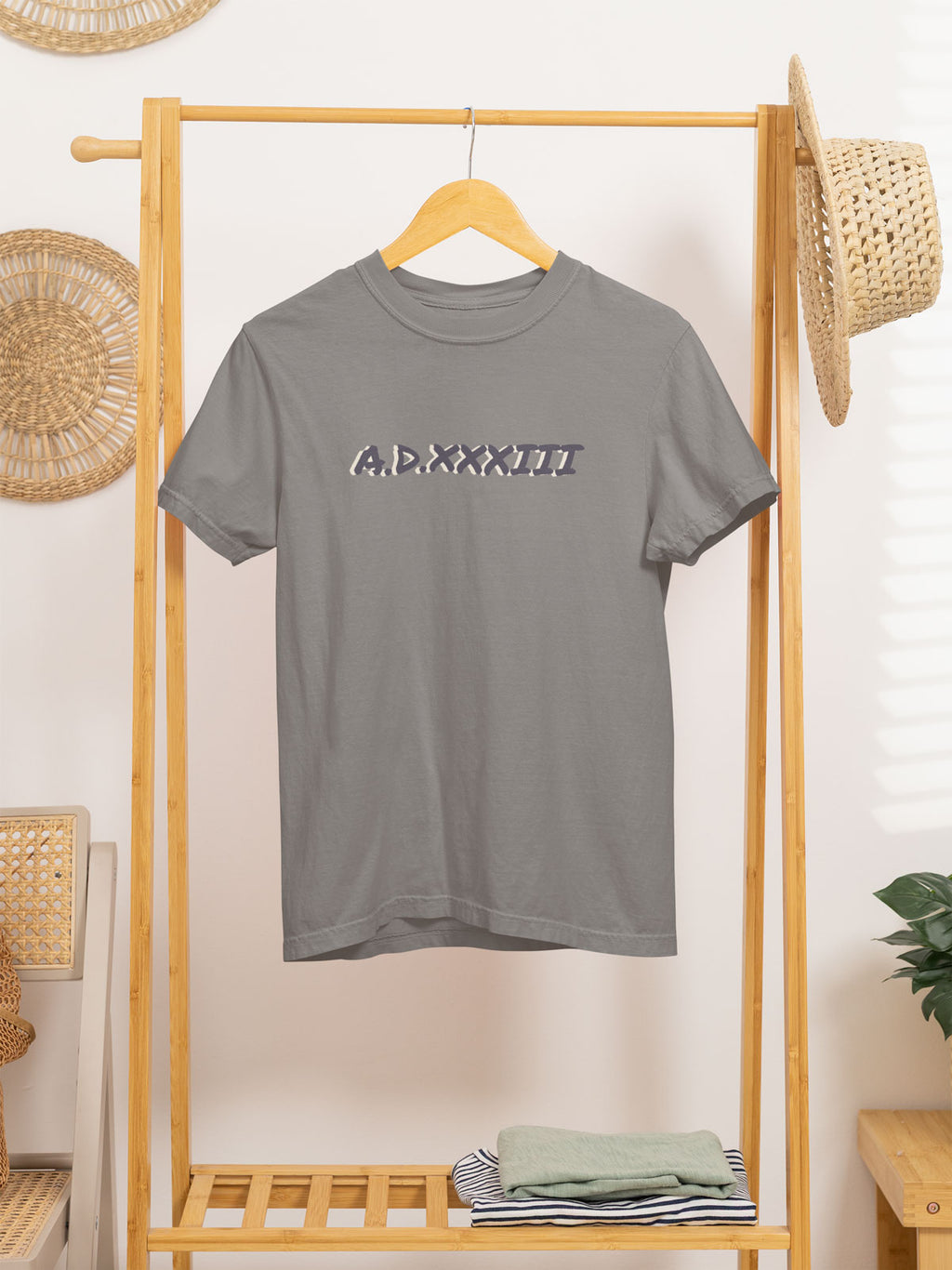 A.D.XXXIII | Christian Faith InspiredVintage Washed Oversized Cotton T-Shirt